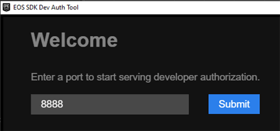 Developer Authentication Tool Screenshot