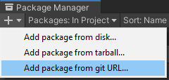 Unity Add Git Package